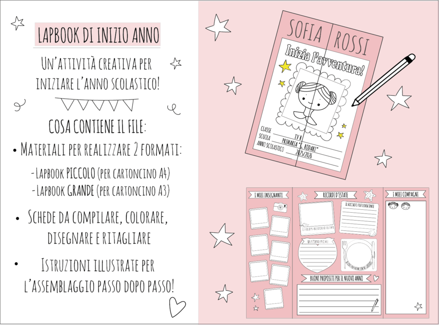LAPBOOK DI INIZIO ANNO - BACK TO SCHOOL