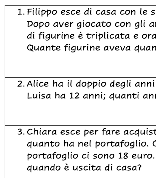 PROBLEMI CON DATI NASCOSTI