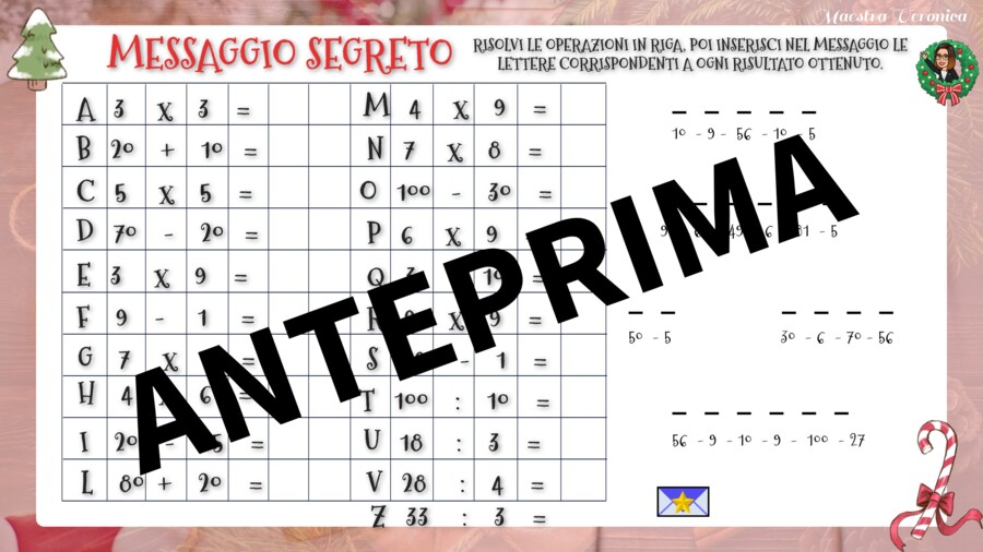 MESSAGGIO NATALIZIO SEGRETO