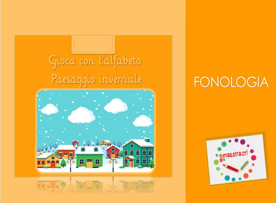 Gioca con l'alfabeto - Paesaggio invernale