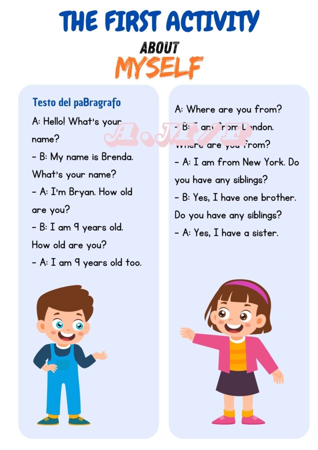 Risorsa pdf in Inglese: Famiglia - Chi sono - Grammatica