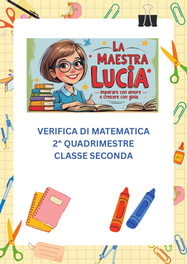 verifica 2 quadrimestre cl 2 matematica