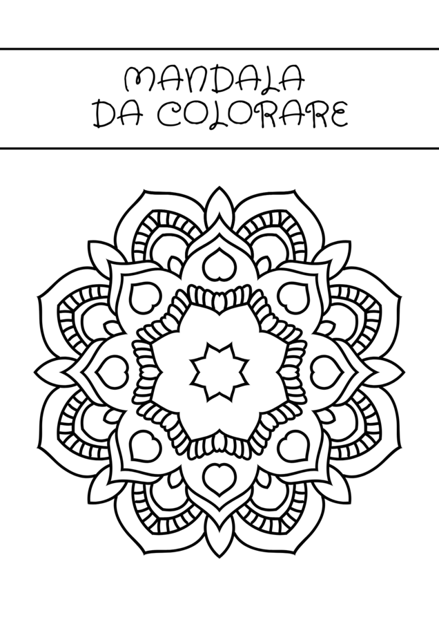 Mandala da colorare