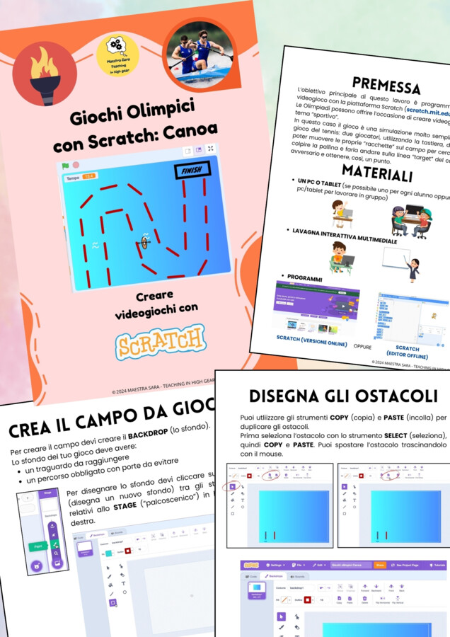 Giochi olimpici con Scratch: la canoa