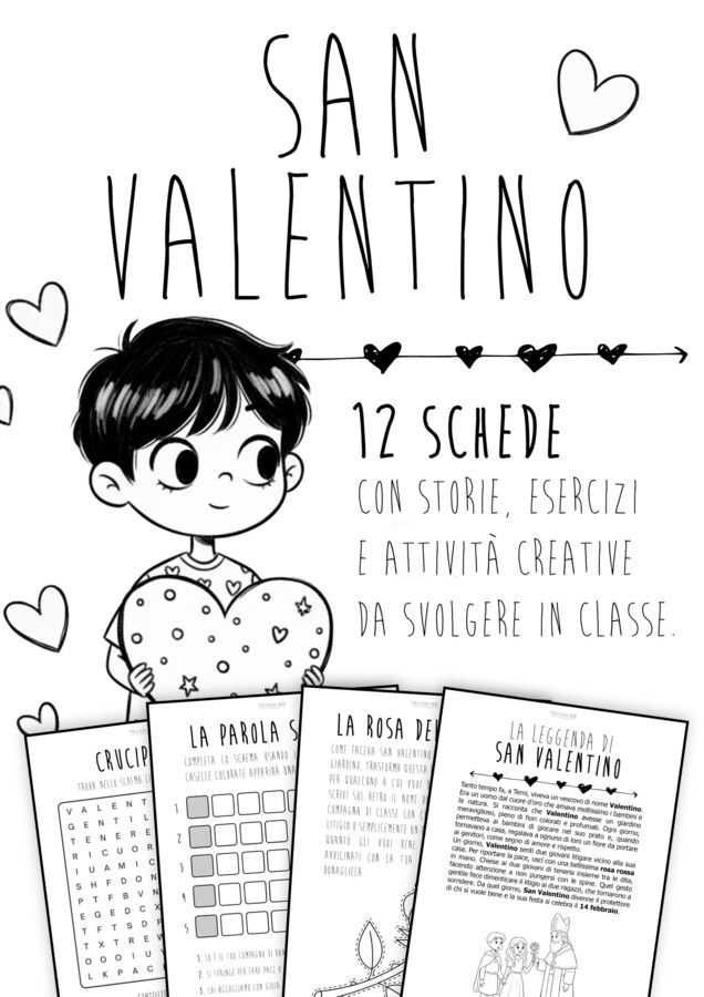 San Valentino - Storie, attività ed esercizi