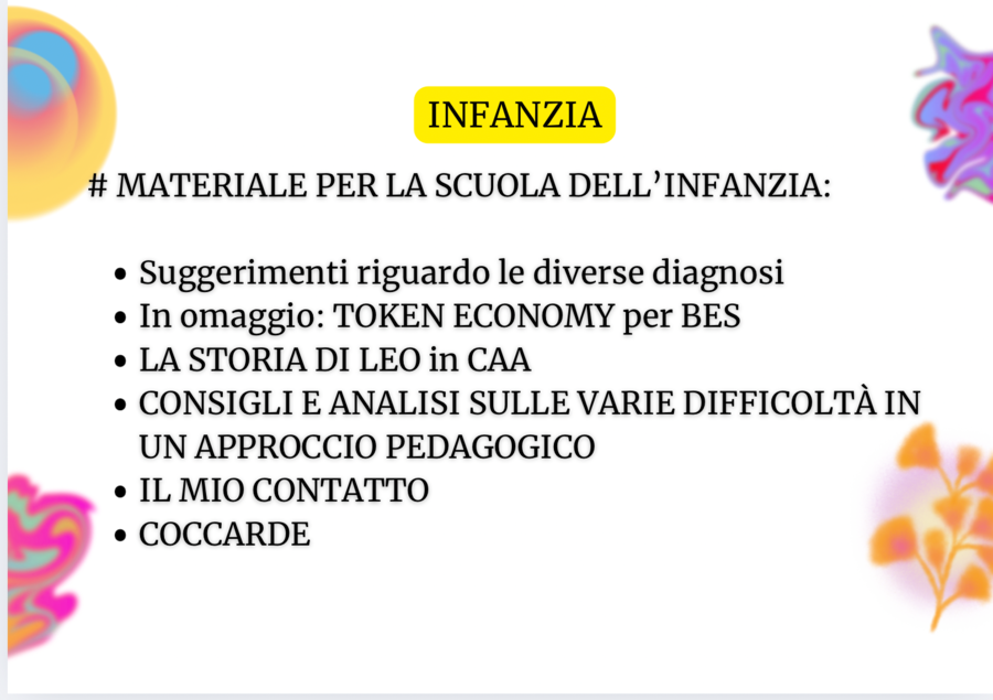 BACK TO SCHOOL INFANZIA