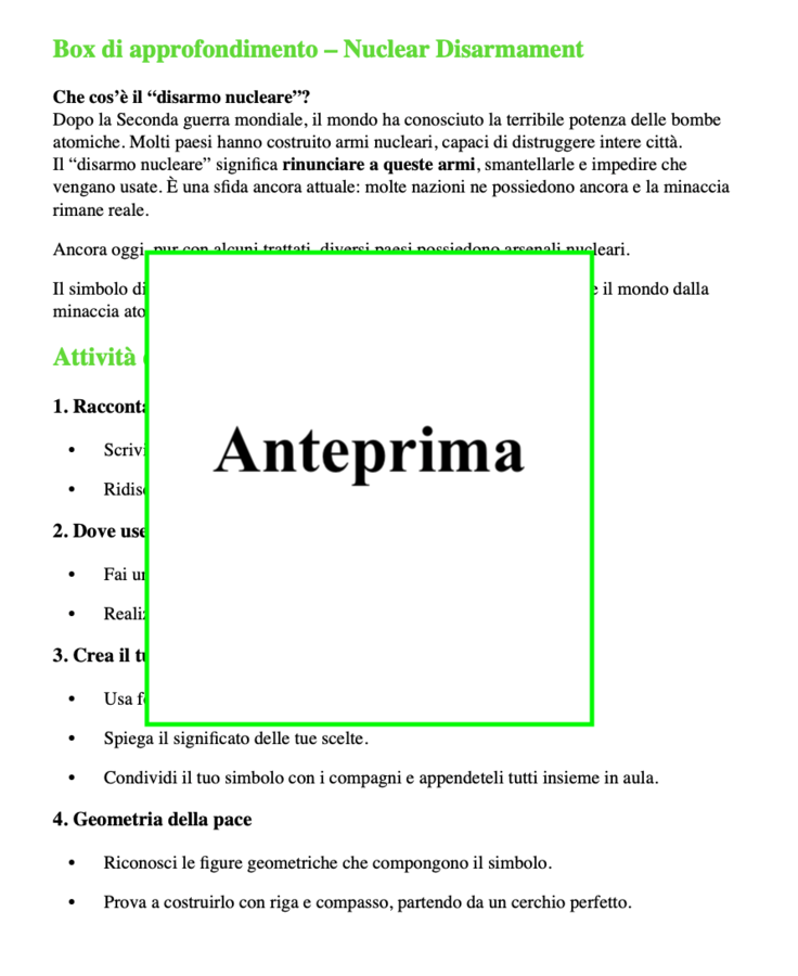 La Giornata della Pace: Seme di Speranza-Un percorso didattico completo per esplorare il simbolo di Holtom e altri segni universali di pace