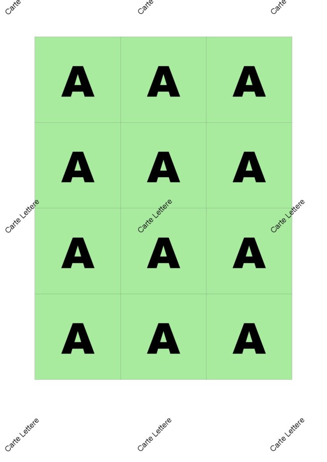 Carte con Lettere