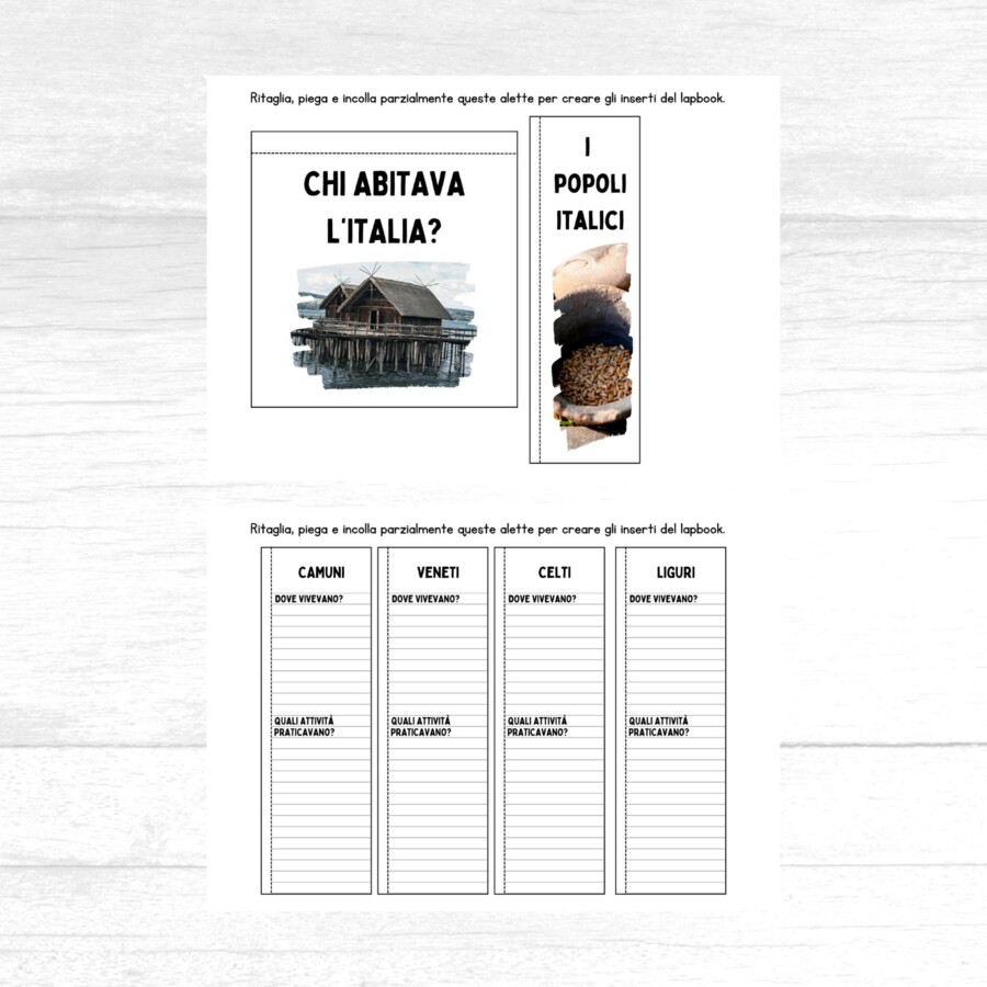 Lapbook Popoli Italici