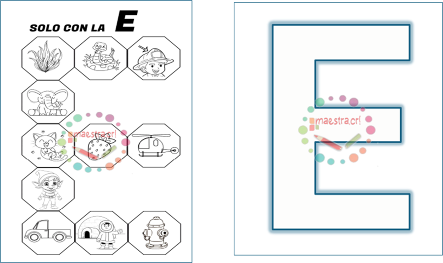 Lettoscrittura - Parole con E
