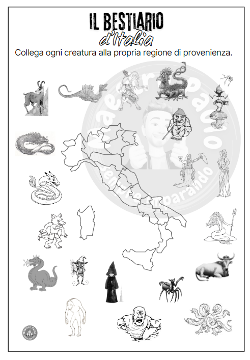 Bestiario d'Italia - Percorso tematico delle Regioni