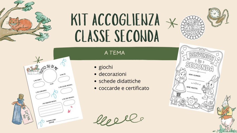 Kit di Accoglienza a tema Benvenuti in Classe Seconda