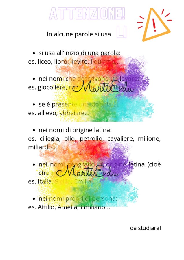 Quando si usa LI?