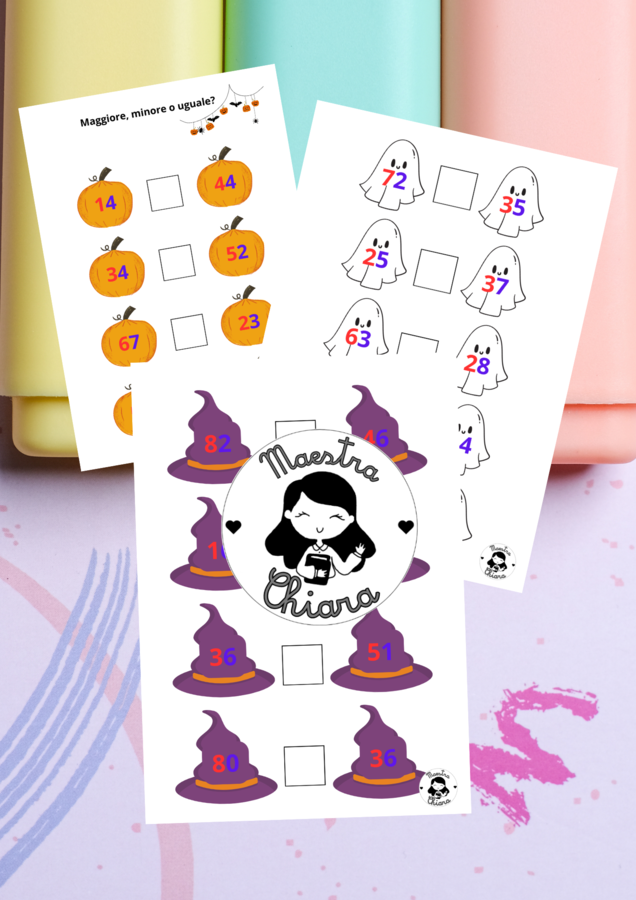 🎃 Maggiore, Minore, Uguale: la matematica si veste da Halloween!