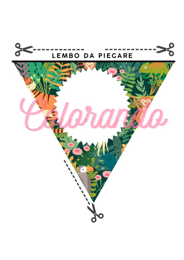 Bandierine Colorate Personalizzabili da Stampare – 29 Pennant Banner PDF. Scrivi Qualsiasi Testo