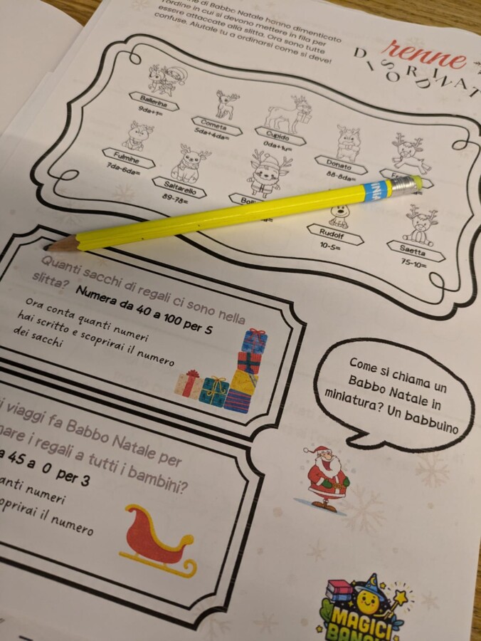 Villaggio di Natale - Compiti e Schede didattiche natalizie - Classe seconda