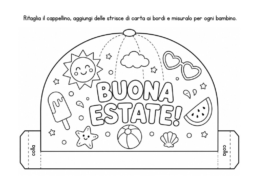Lavoretto per la fine dell'anno scolastico