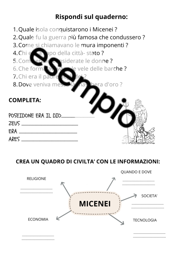 Quaderno di storia classe 5