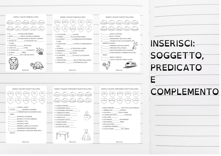 SOGGETTO, PREDICATO E COMPLEMENTO OGGETTO