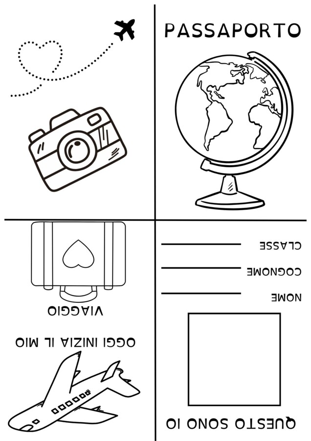 PASSAPORTO DA COLORARE