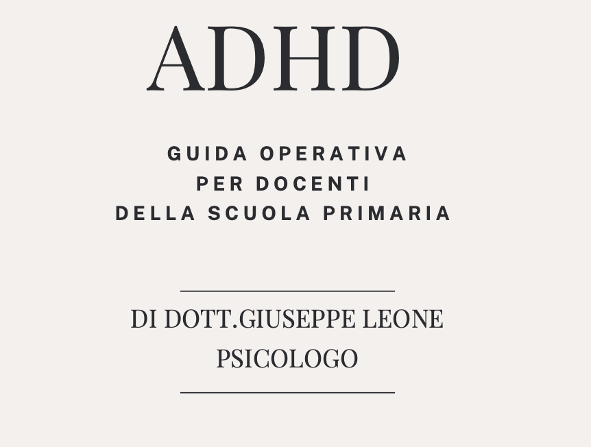 ADHD - Guida operativa per docenti della scuola primaria