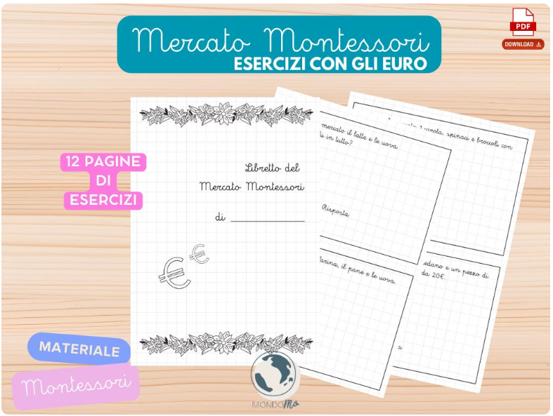 Mercato Montessori - Esercizi con gli Euro