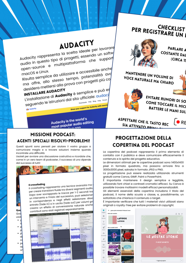Uda completa e interdisciplinare sugli animali: creiamo podcast, presentazioni multimediali e siti web + attività di ed. civica e motoria (pack completo)