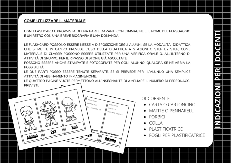 FASHCARDS PERSONAGGI DELLA BIBBIA (AT)