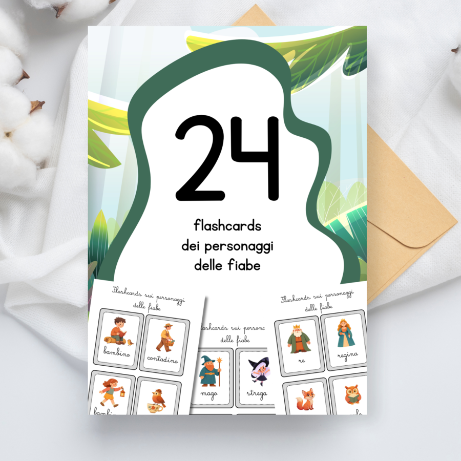 Flashcards dei personaggi delle fiabe