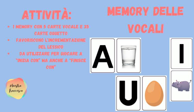 MEMORY DELLE VOCALI