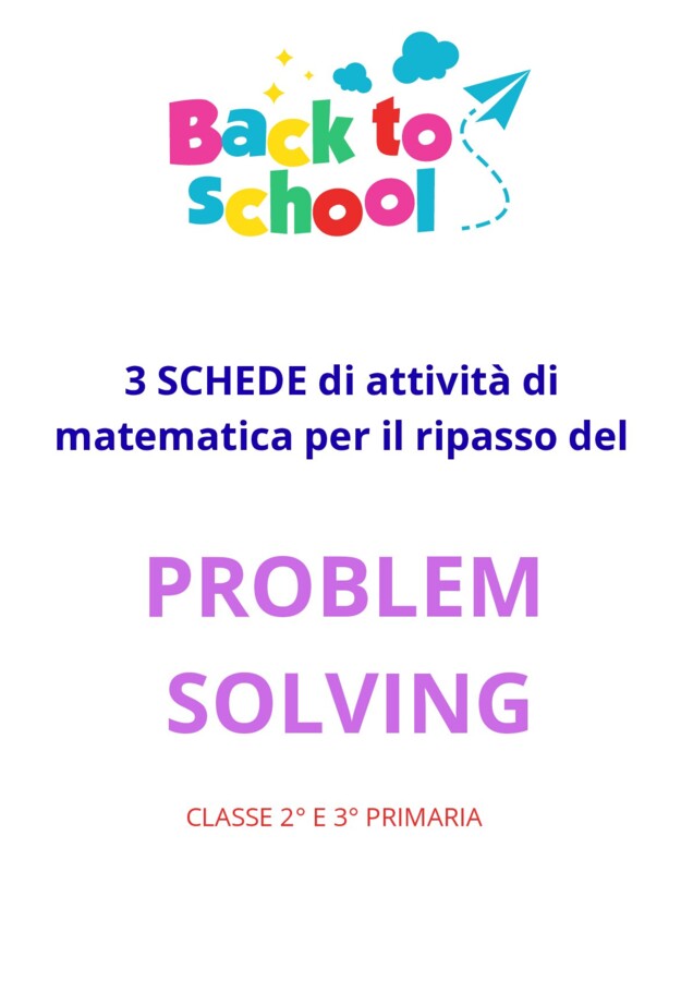Back to school - schede problem solving