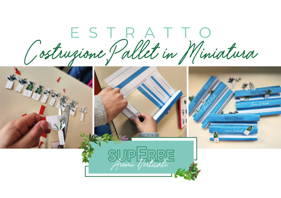 “SuperERBE. Aromi verticali” Estratto COSTRUZIONE PALLET IN MINIATURA