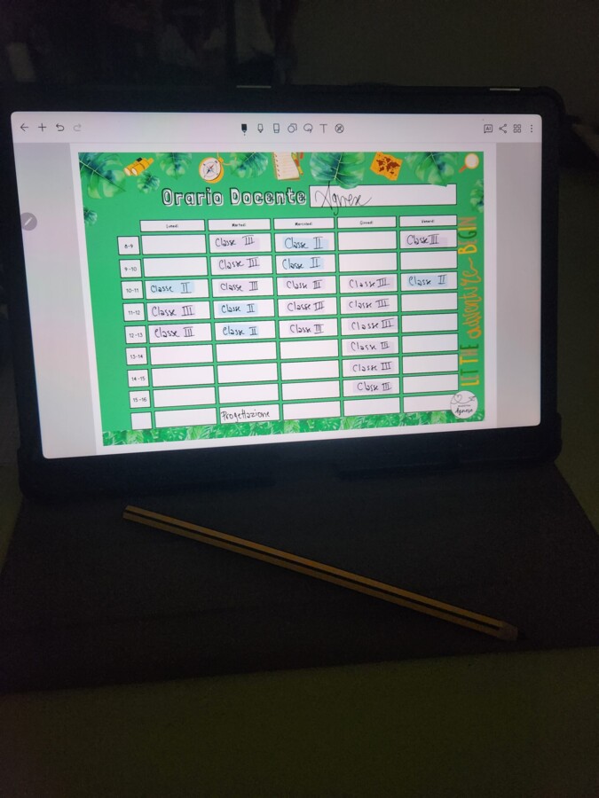 Weekly Planner "Adventure"- orario settimanale classe docente