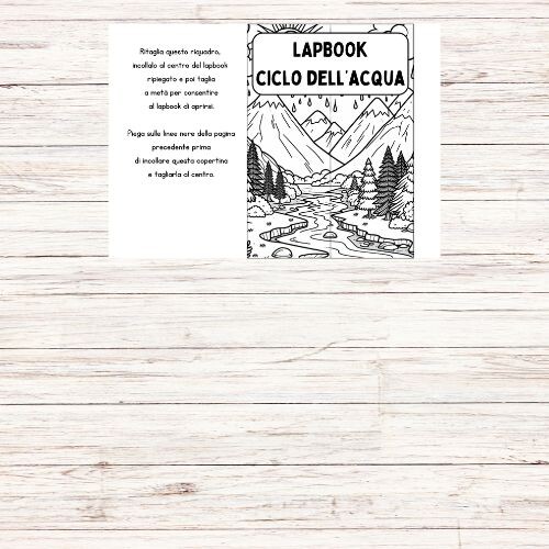 Lapbook ciclo dell’acqua da stampare
