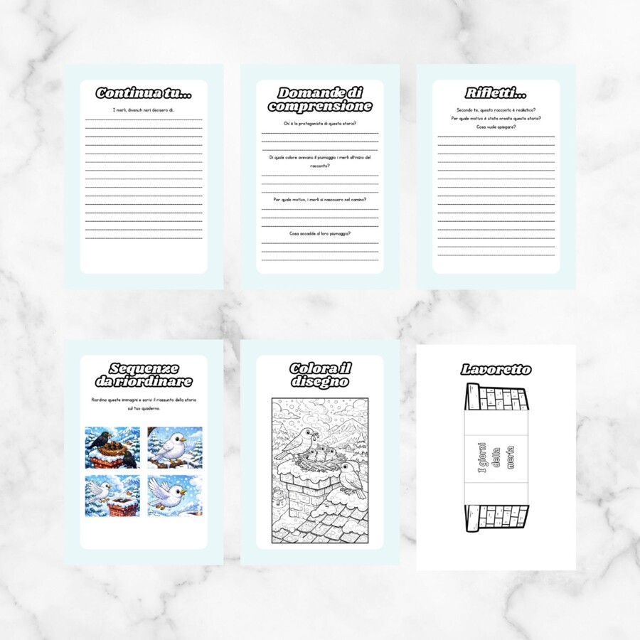 Lettura, comprensione e lavoretto “I tre giorni della merla”