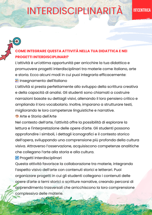Potenziare la scrittura creativa attraverso l'osservazione artistica