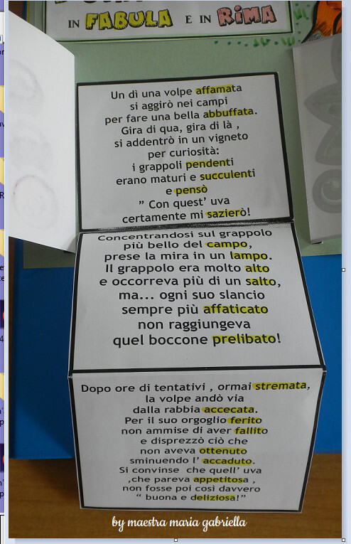 La volpe e l'uva in rima