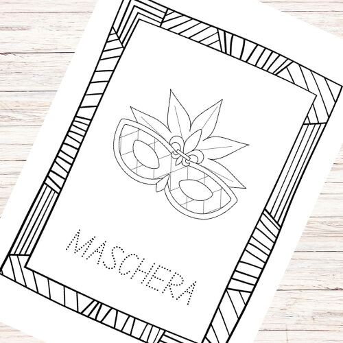 Disegni di Carnevale da colorare