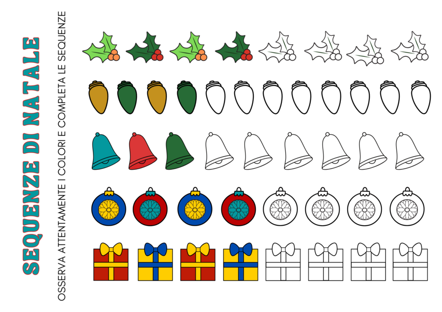 COMPITI DI NATALE DI MATEMATICA E TECNOLOGIA - 10 SCHEDE