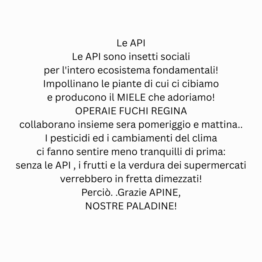 Filastrocca Le  API