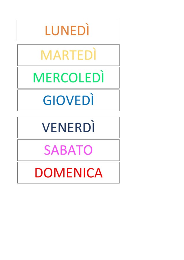Calendario componibile