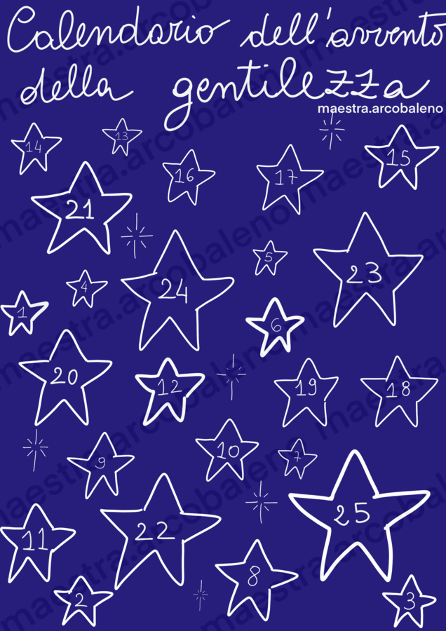 Calendario dell’avvento della gentilezza