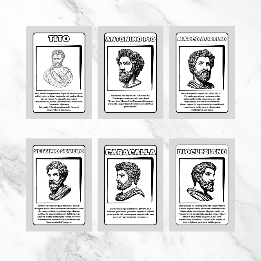 Imperatori Romani scuola primaria - Libretto da stampare