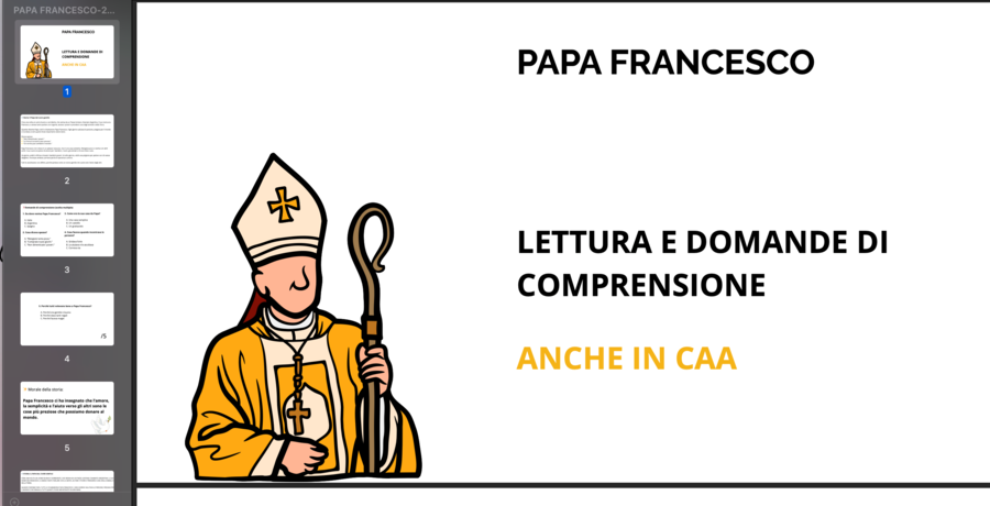 Papa Francesco Attività