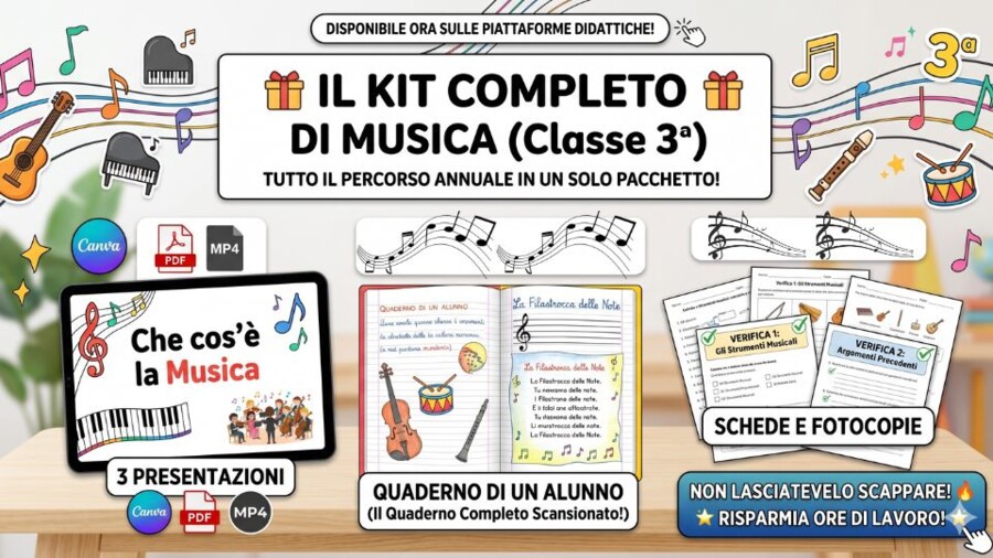 PROGRAMMA COMPLETO di musica - terza elementare