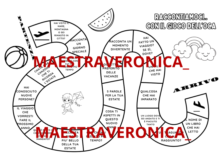 GIOCO DELL'OCA PRIMO GIORNO DI SCUOLA