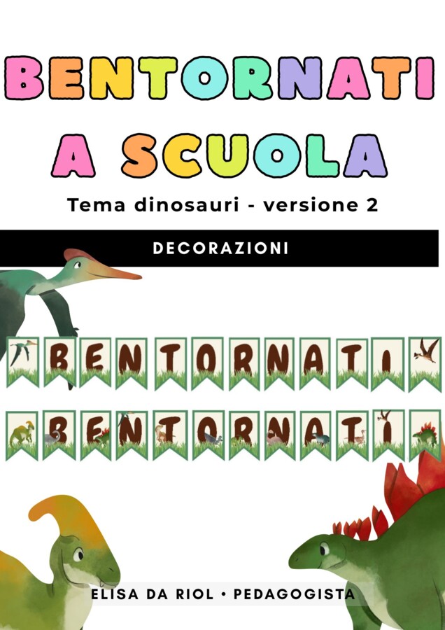 Accoglienza classe terza – Bentornati a tema dinosauri