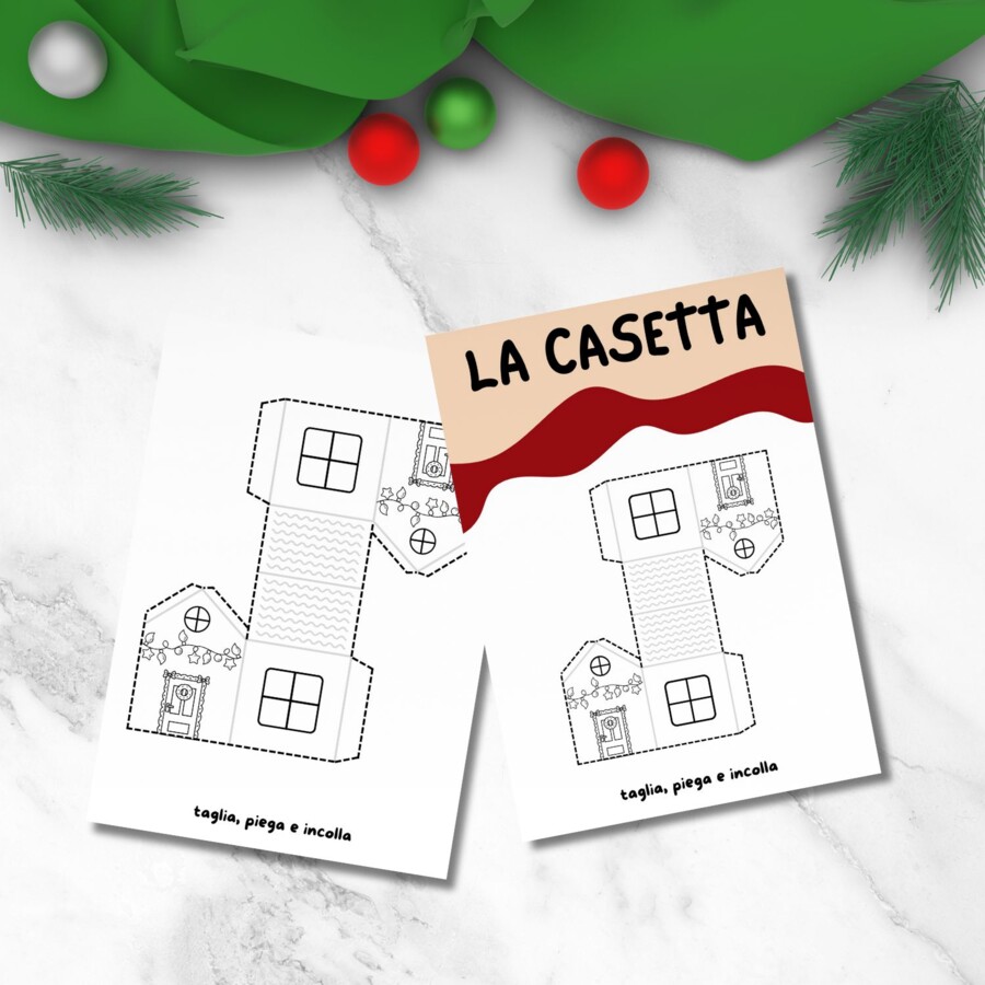 Casetta natalizia da costruire