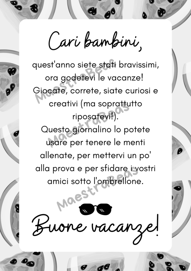 Giochi matematici estivi