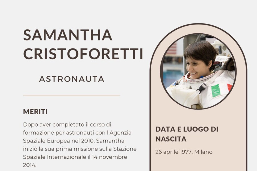 Scheda Samantha Cristoforetti